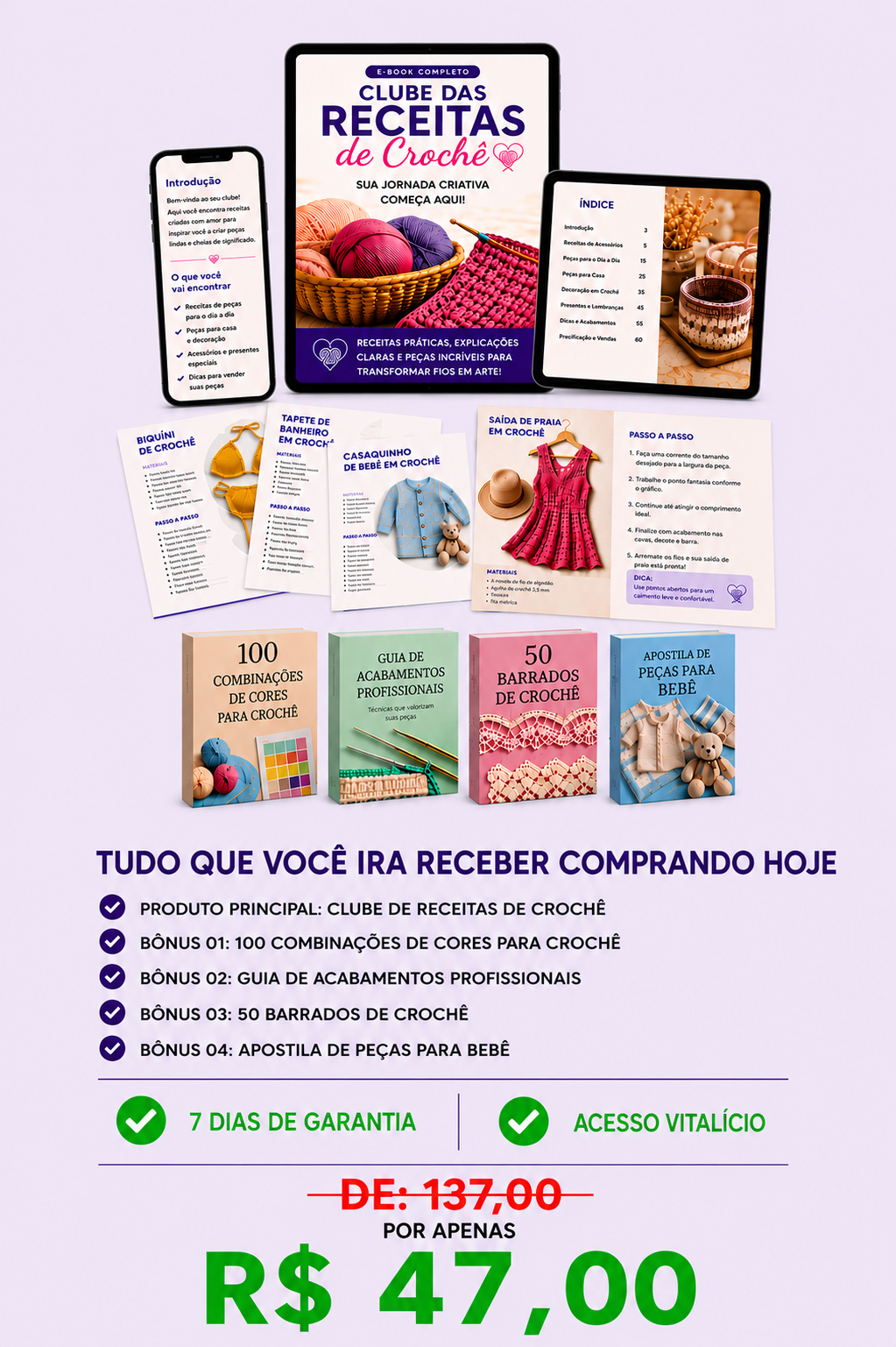 Clube das Receitas de Crochê - Sexta dobra